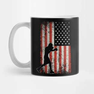 USA Flag Boxing Mug